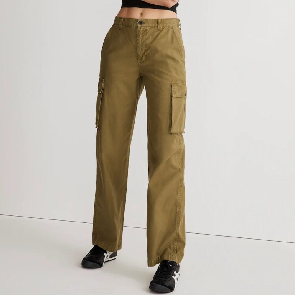 Madewell Garment Dyed Low Slung Straight Cargo Pants Size 29